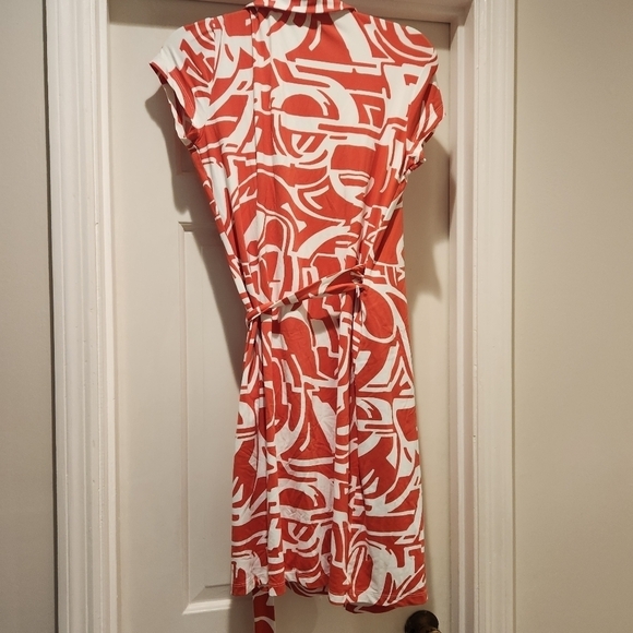 J. McLaughlin true Wrap Dress Womens Size Small Catalina Cloth - Picture 2 of 10